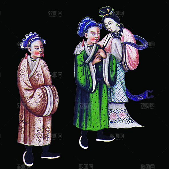 免抠元素古代人物画像