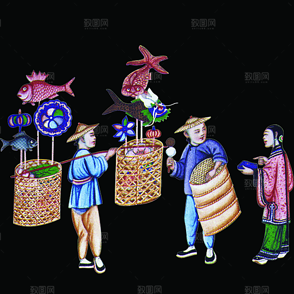 免抠元素古代人物画像