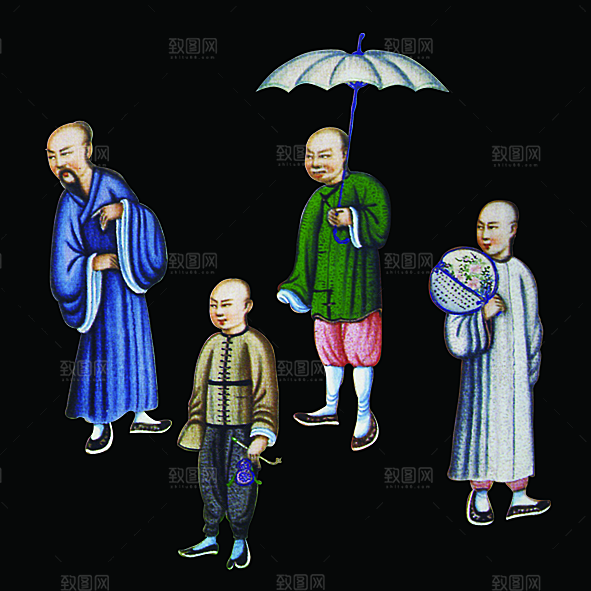 免抠元素古代人物画像