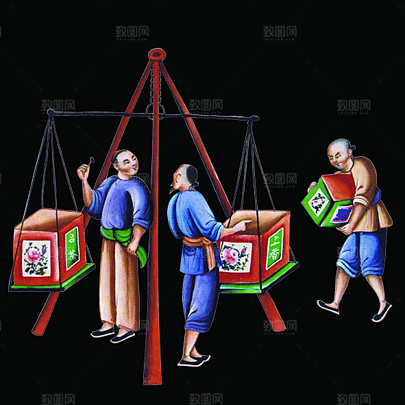 免抠元素古代人物画像