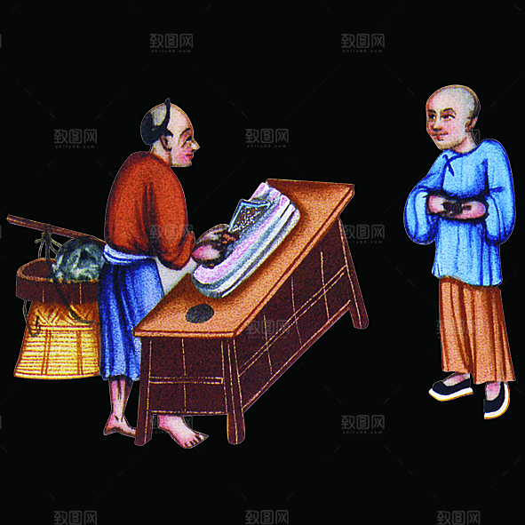 免抠元素古代人物画像