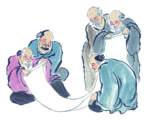 古风免抠元素古代人物画像PNG