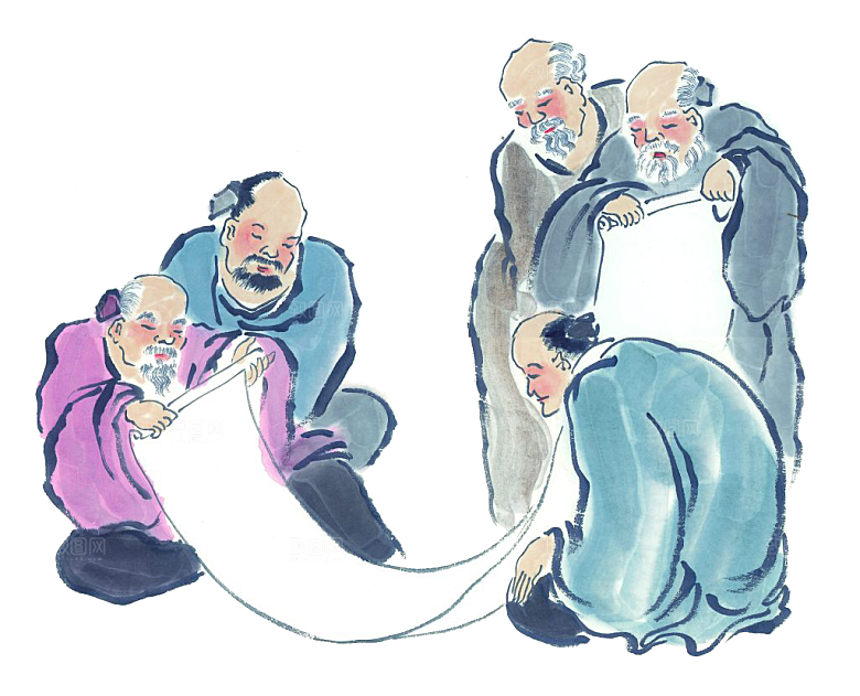 古风免抠元素古代人物画像PNG