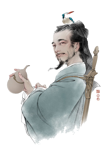 古风免抠元素古代人物画像PNG