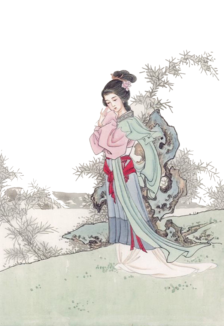 古风免抠元素古代人物画像PNG