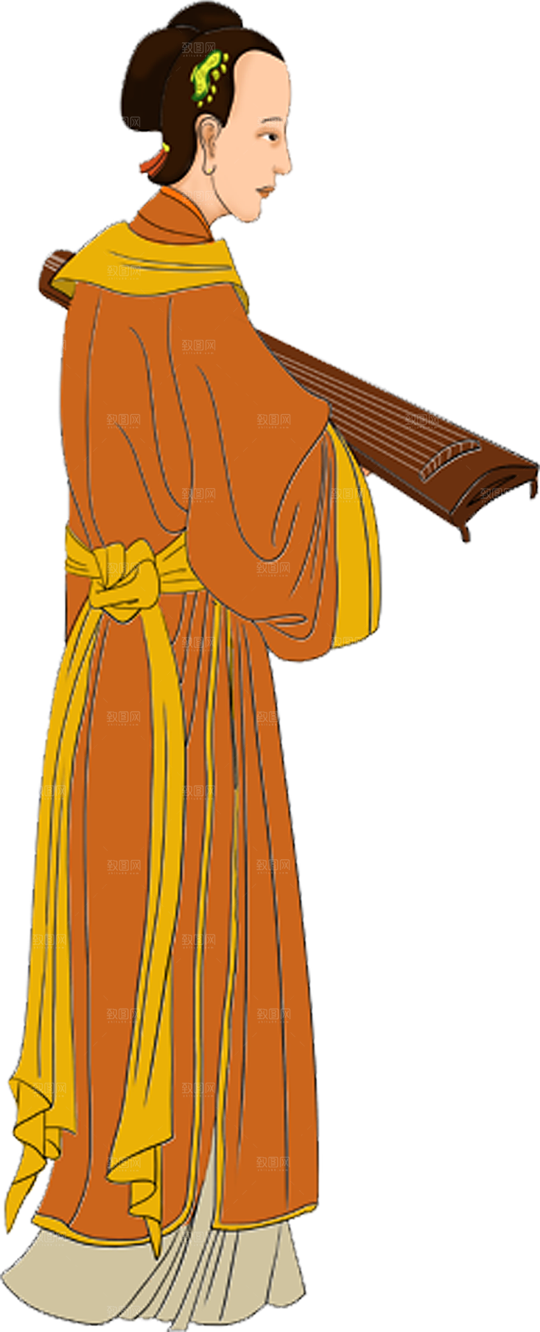古风免抠元素古代人物画像PNG