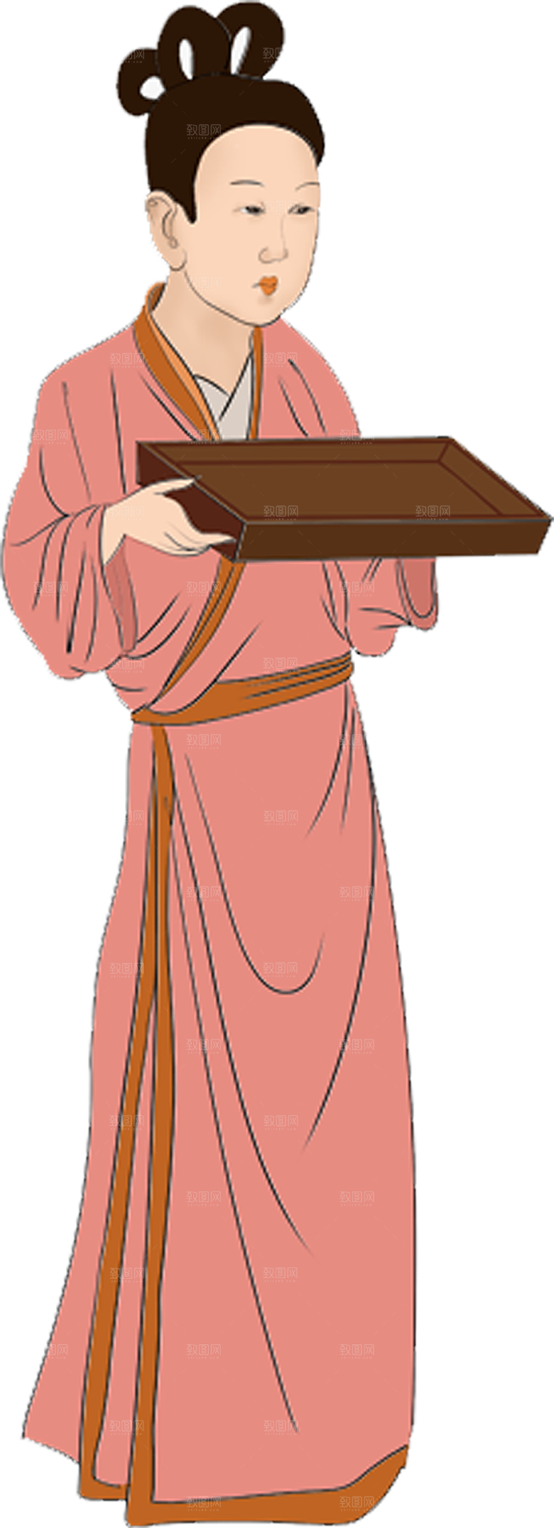 古风免抠元素古代人物画像PNG