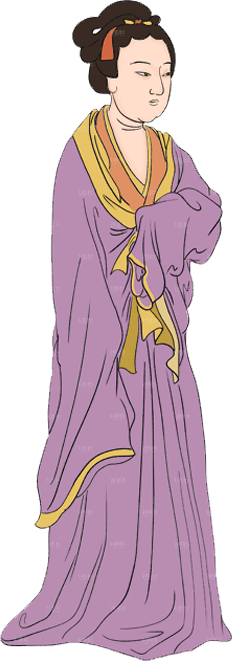 古风免抠元素古代人物画像PNG