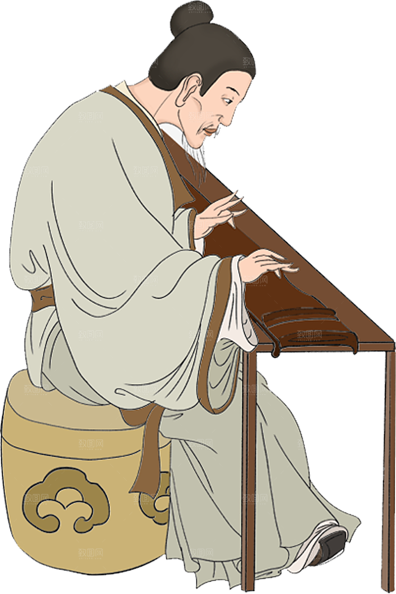 古风免抠元素古代人物画像PNG