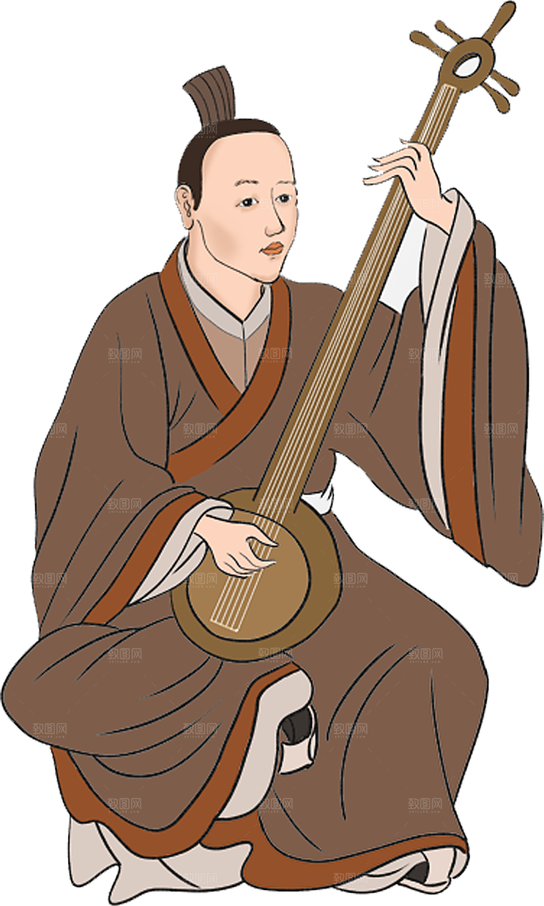 古风免抠元素古代人物画像PNG
