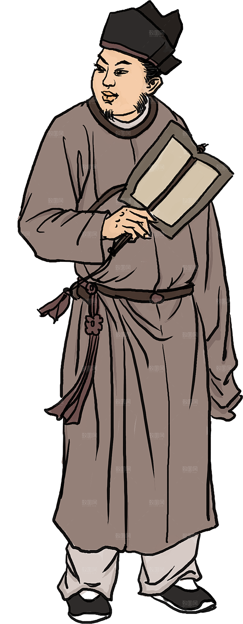 古风免抠元素古代人物画像PNG