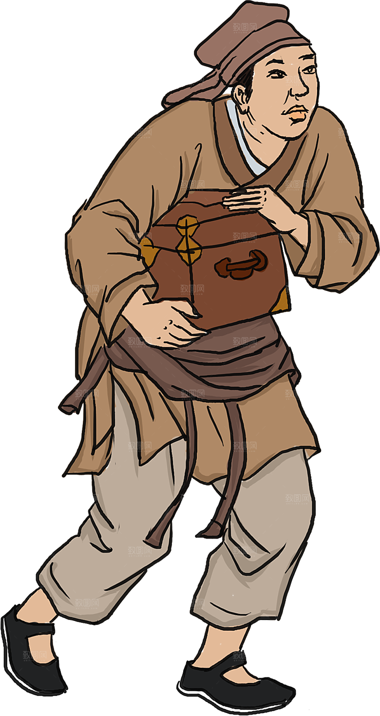 古风免抠元素古代人物画像PNG