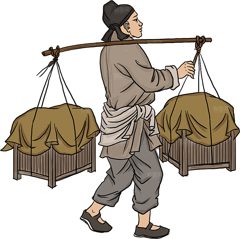 古风免抠元素古代人物画像PNG