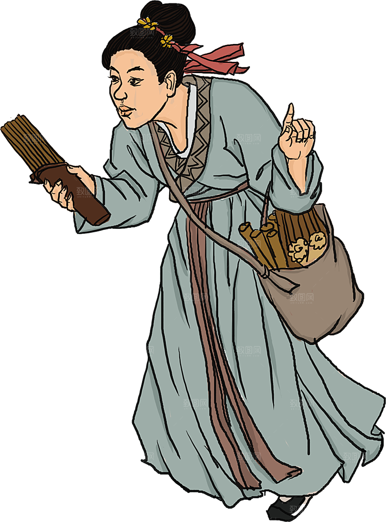 古风免抠元素古代人物画像PNG