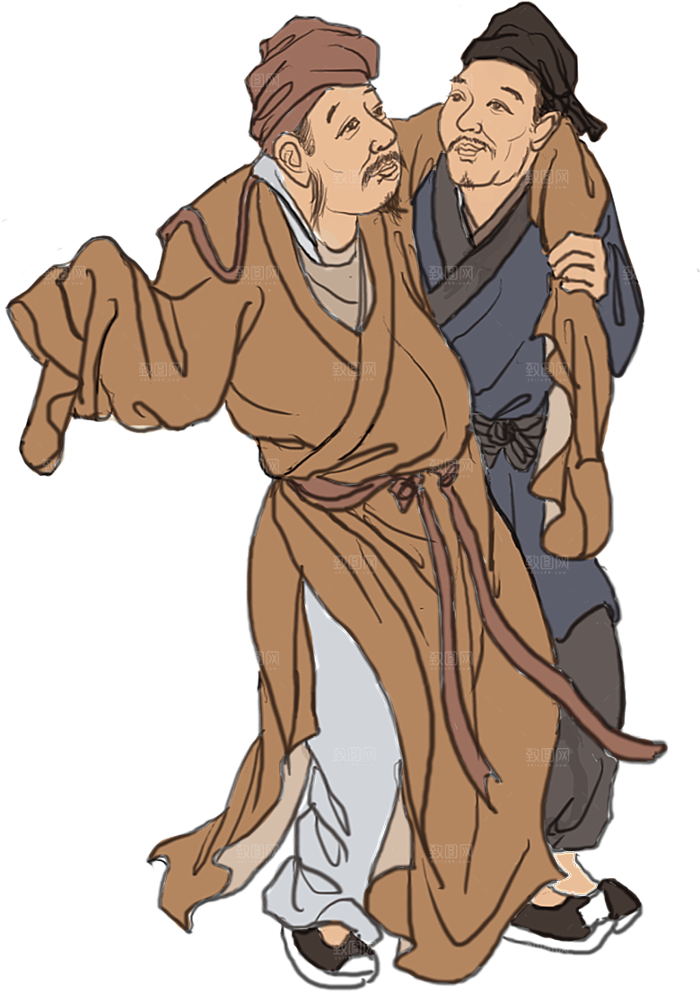古风免抠元素古代人物画像PNG