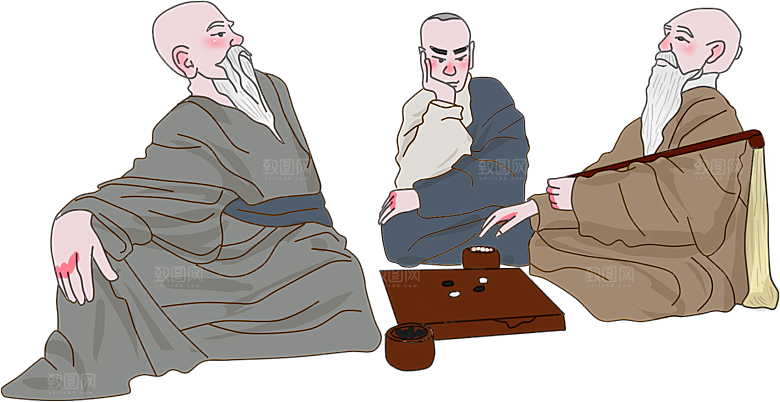 古风免抠元素古代人物画像PNG