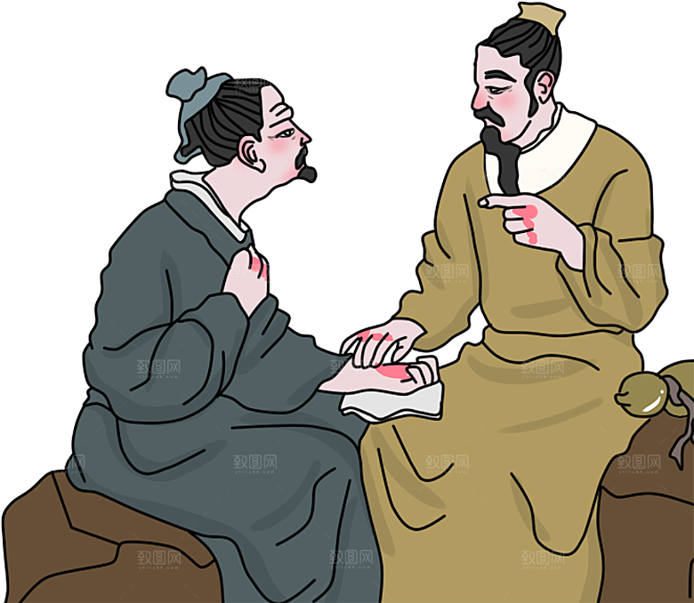 古风免抠元素古代人物画像PNG
