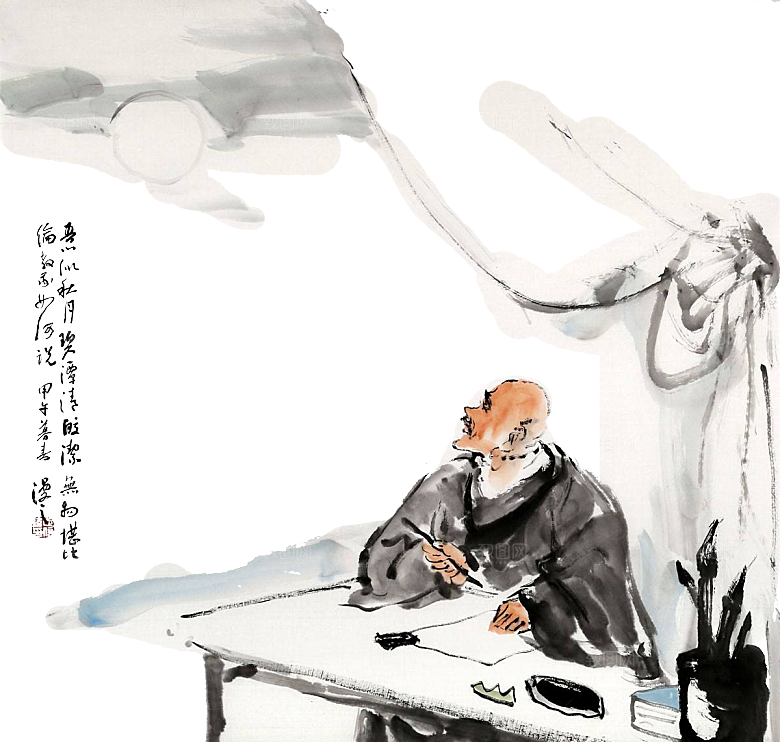 古风免抠元素古代人物画像PNG