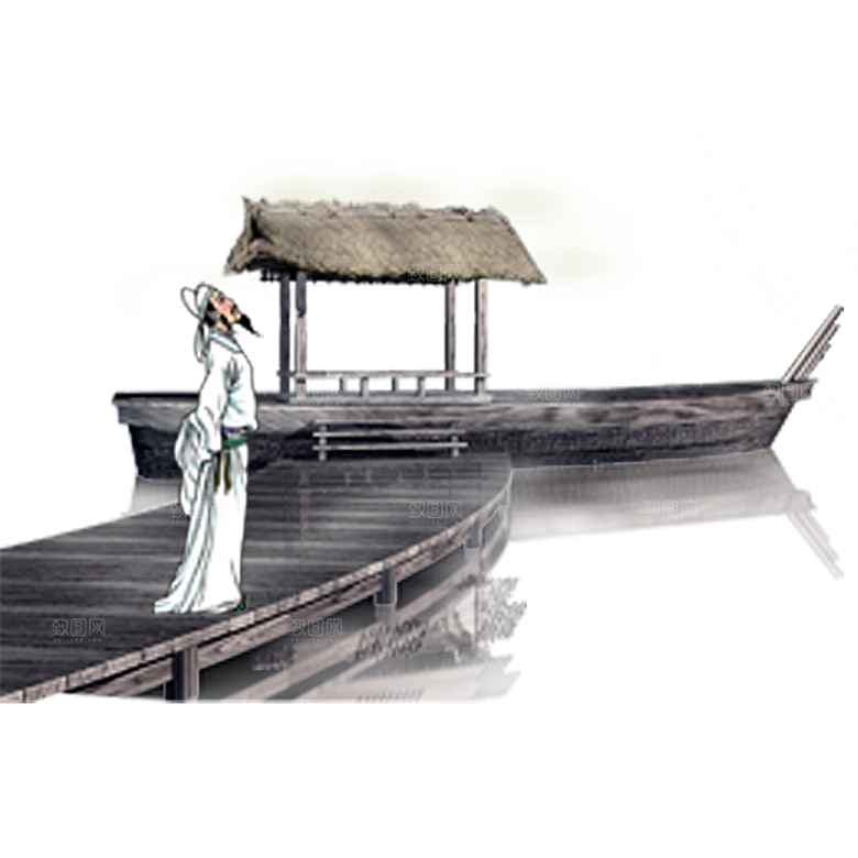 古风免抠元素古代人物画像PNG