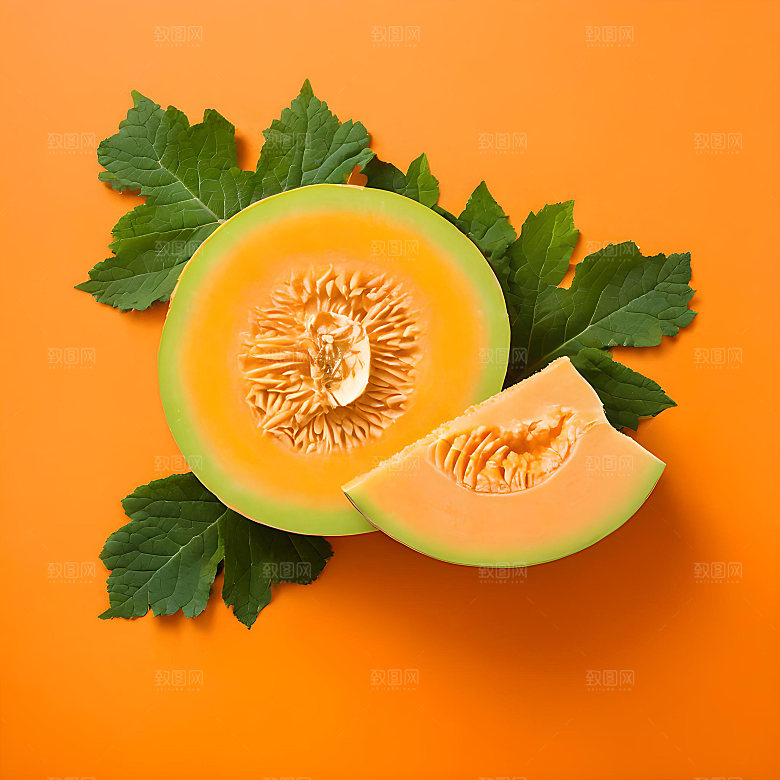 水果哈密瓜高清图片