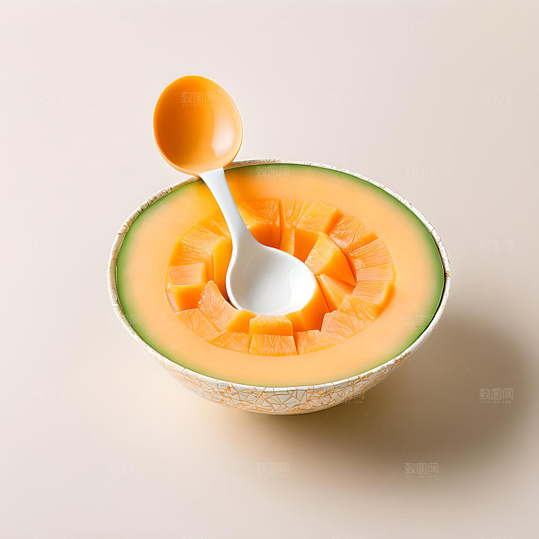 水果哈密瓜高清图片素材