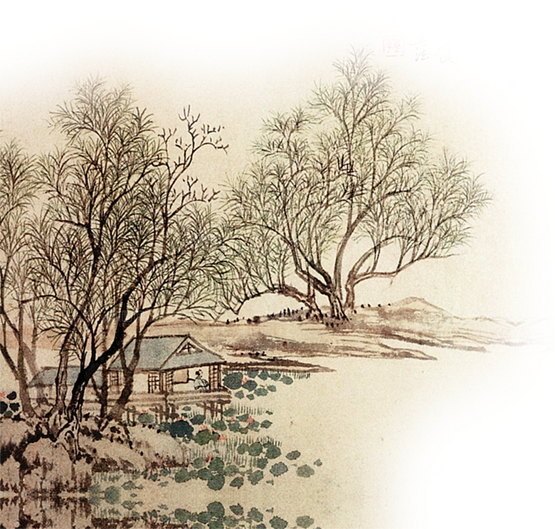 免抠植物古风花草插画元素