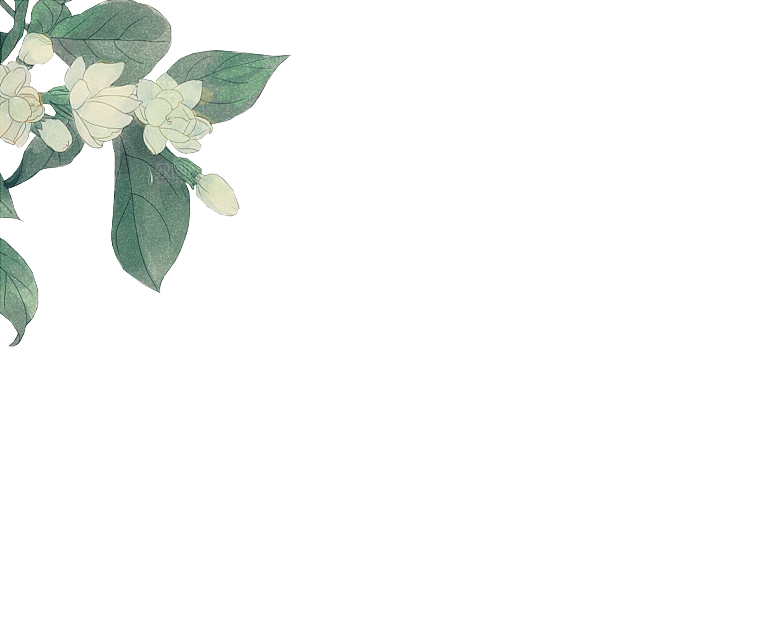 免抠植物古风花草插画元素