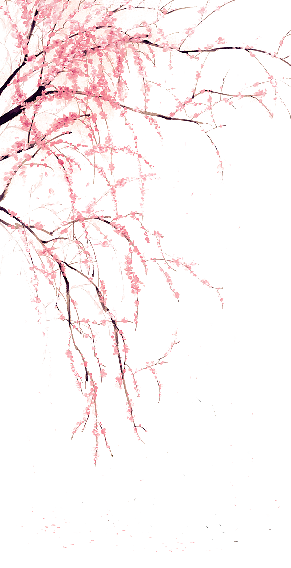 免抠植物古风花草插画元素