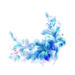 免抠植物古风花草插画元素