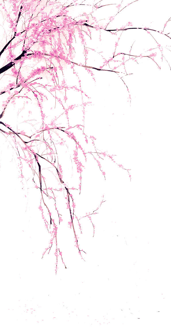 免抠植物古风花草插画元素