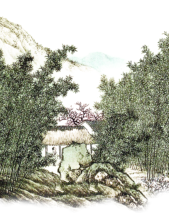 免抠植物古风竹子插画元素