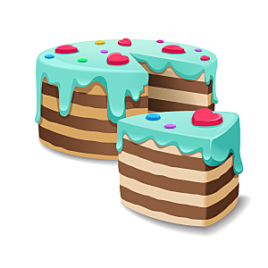 甜点蛋糕卡通元素设计