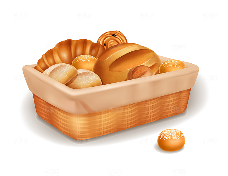 甜点蛋糕插画元素设计