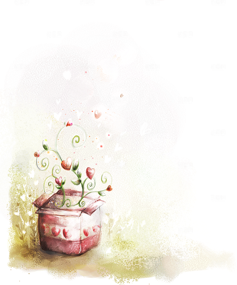 惬意情景卡通精美插画素材