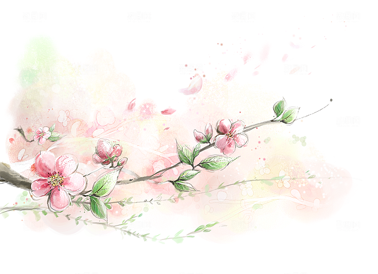 惬意情景卡通精美插画素材