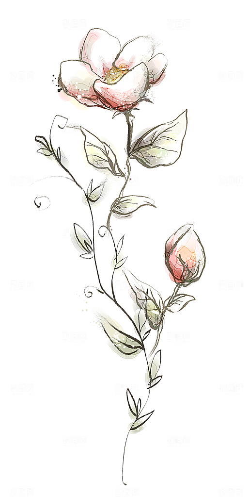 惬意情景卡通精美插画素材