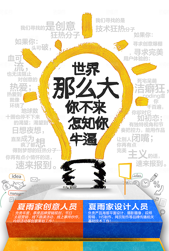 招聘招贤纳士海报模板