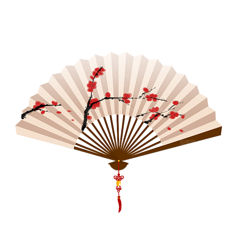古典扇子装饰素材
