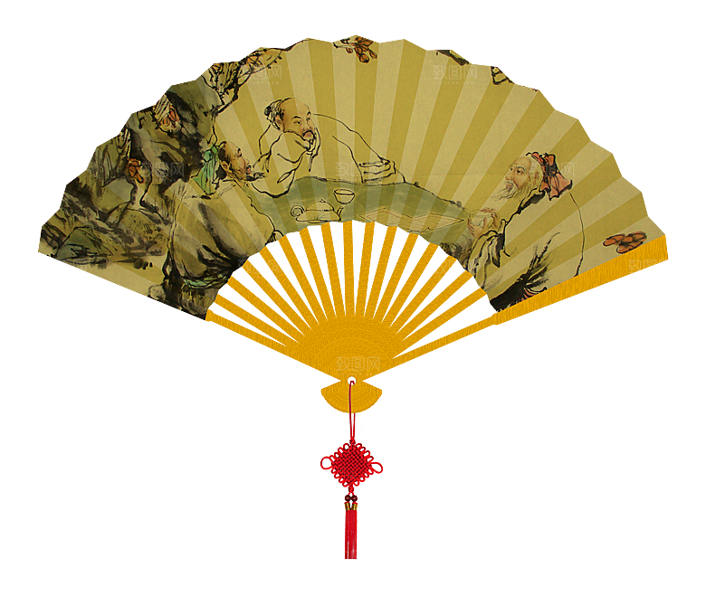 古典扇子装饰素材