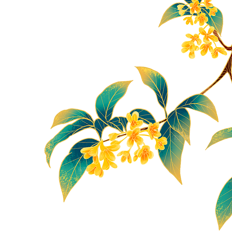 国潮松柏松树树木素材元素