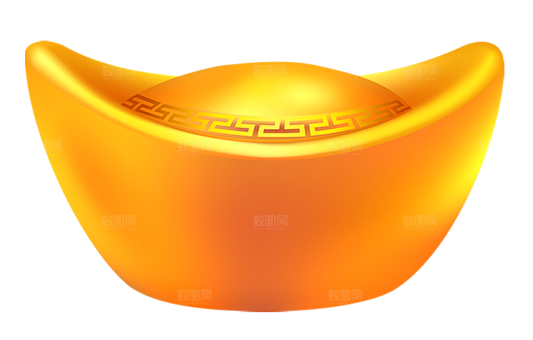 金银元宝设计免抠