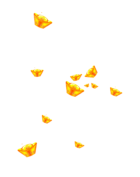 金银元宝插图素材