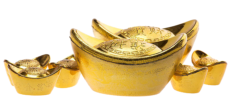 金银元宝插图素材