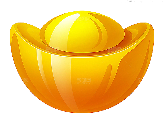 金银元宝设计免抠
