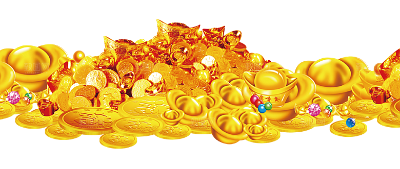 金银元宝设计免抠元素