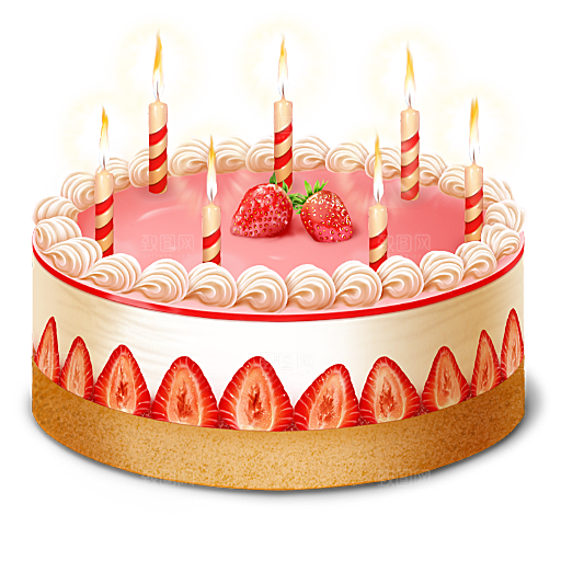 卡通手绘生日蛋糕设计