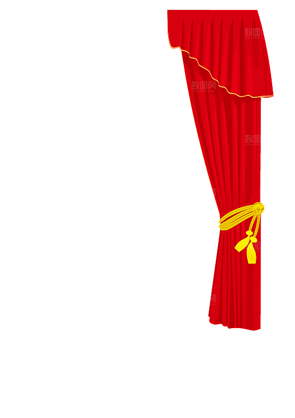 卡通幕布元素素材