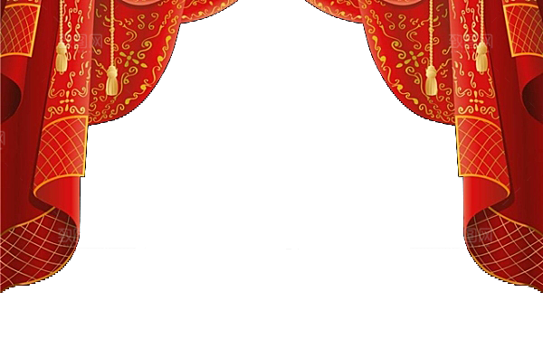 卡通幕布元素素材