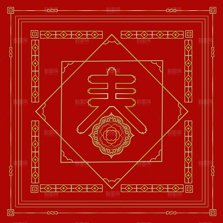 中国风底纹祥云创意花纹素材