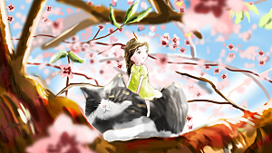 旅行游玩观光插画海报模版